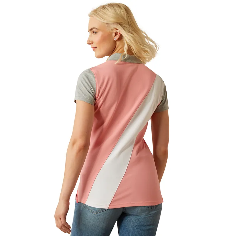 Ariat Taryn Ladies Polo Shirt - Flamingo Pink-1