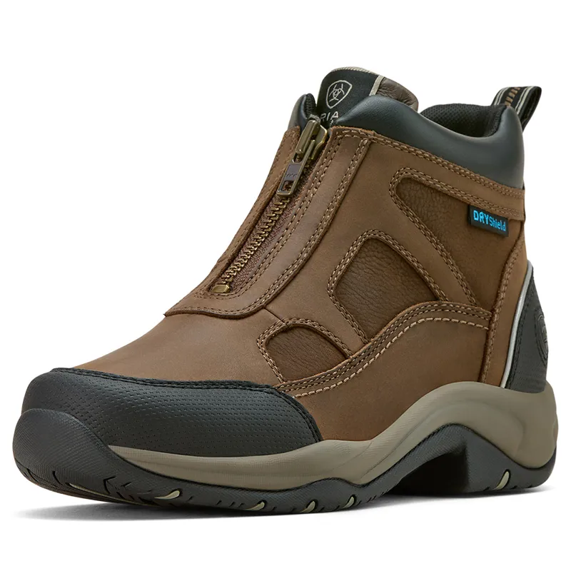 Ariat Terrain Zip Womens Waterproof Boots - Palm Brown
