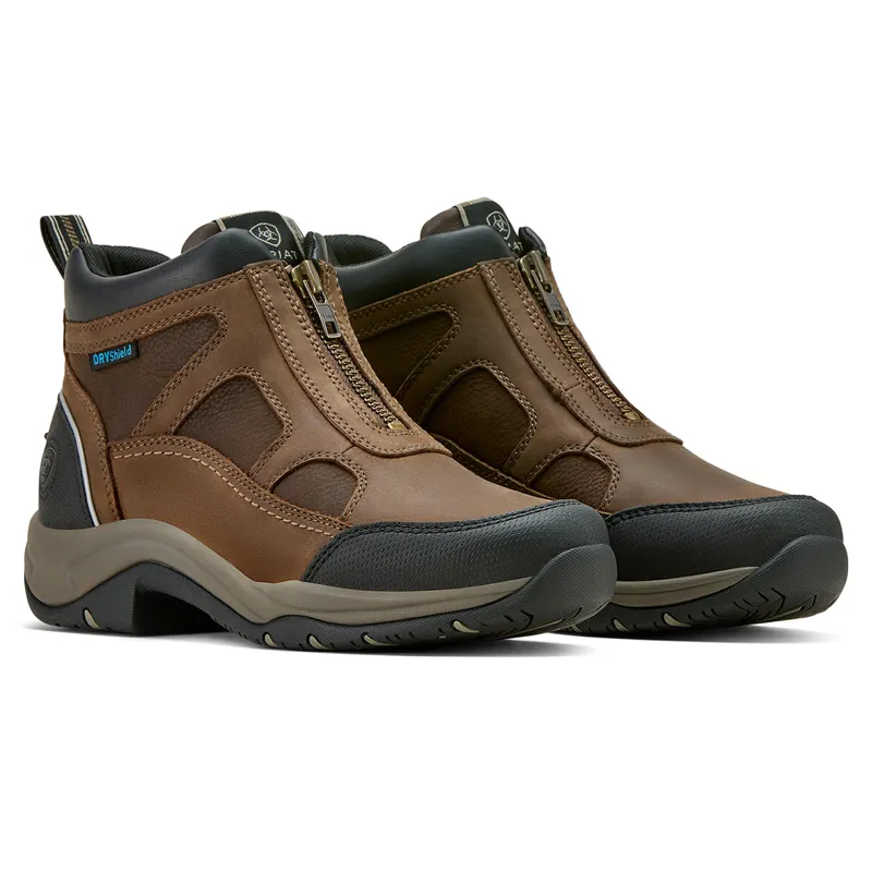Ariat Terrain Zip Womens Waterproof Boots - Palm Brown-5