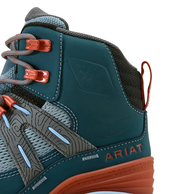 Ariat Traverse Mid Height Womens Waterproof Hiking Boots - Blue Depths-8