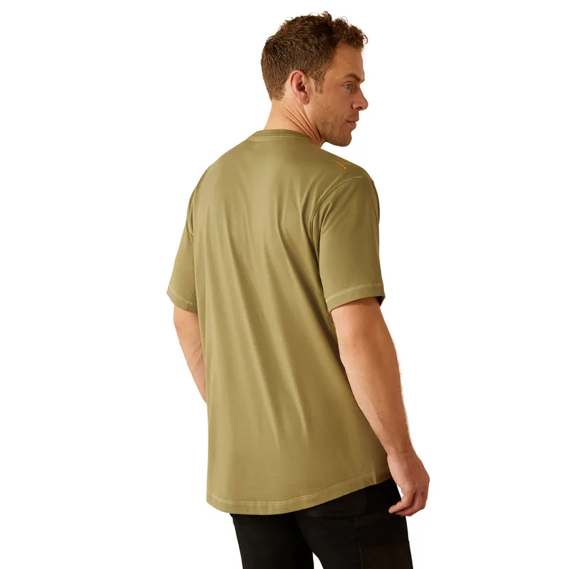 Ariat Work Rebar Workman Mens T-Shirt - Oil Green-1