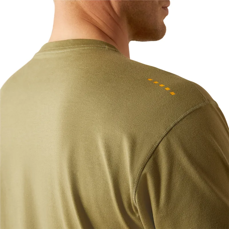 Ariat Work Rebar Workman Mens T-Shirt - Oil Green-3