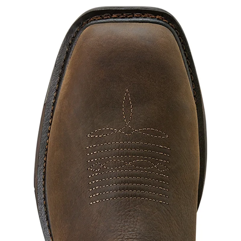 Ariat WorkHog XT Waterproof Wide Square Carbon Toe Mens Work Boots - Bruin Brown/Mocha-3