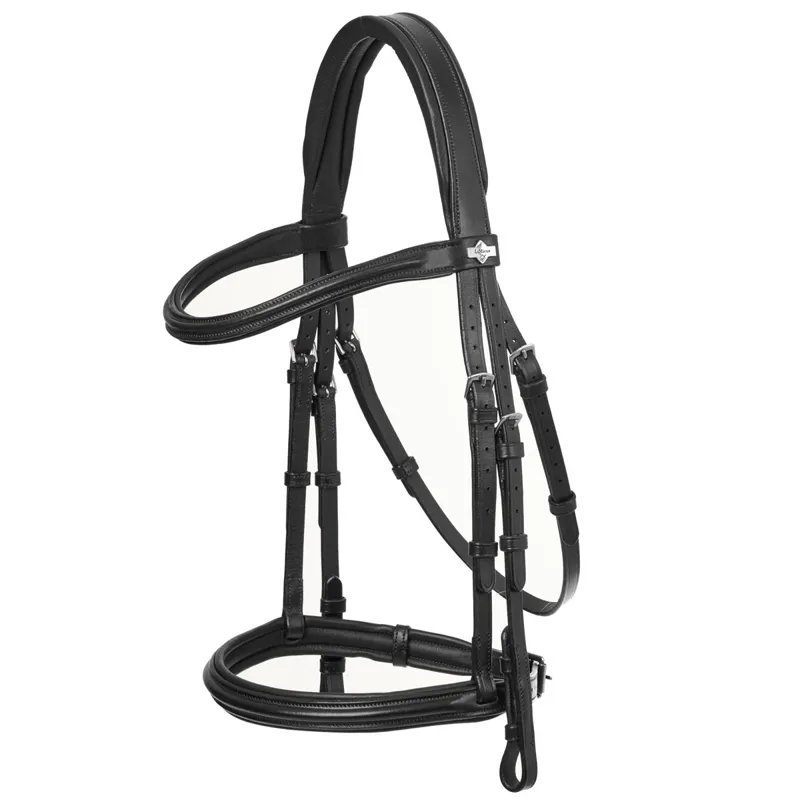 LeMieux Arika Cavesson Bridle - Black/Silver