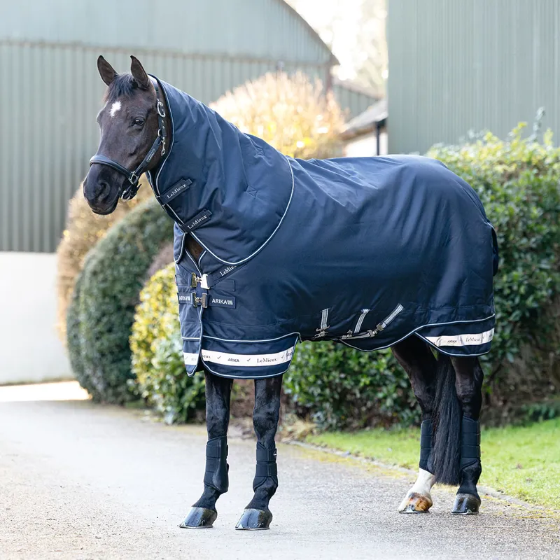 LeMieux Arika Storm-Tek 350g Turnout Rug - Navy-2