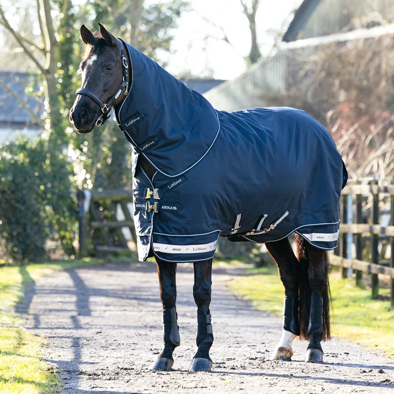 LeMieux Arika Storm-Tek 350g Turnout Rug - Navy-8