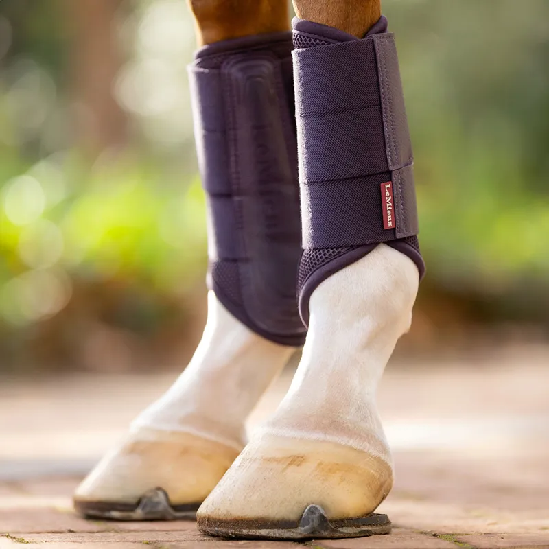 LeMieux Arika Mesh Brushing Boots - Juniper-2