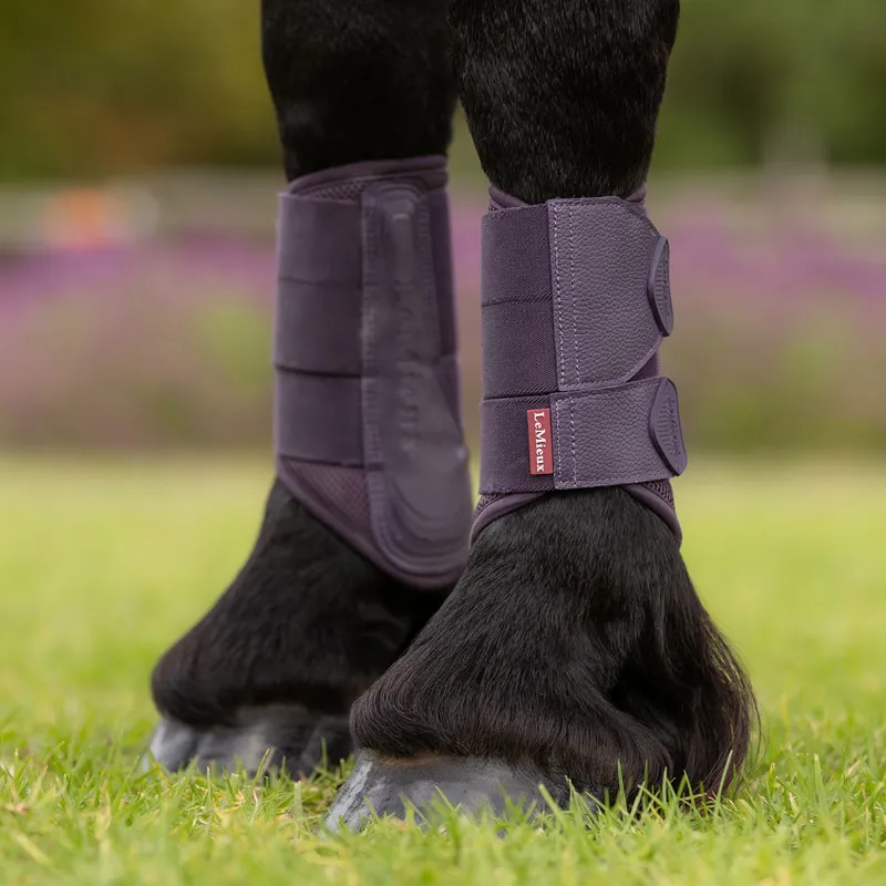 LeMieux Arika Mesh Brushing Boots - Juniper-1