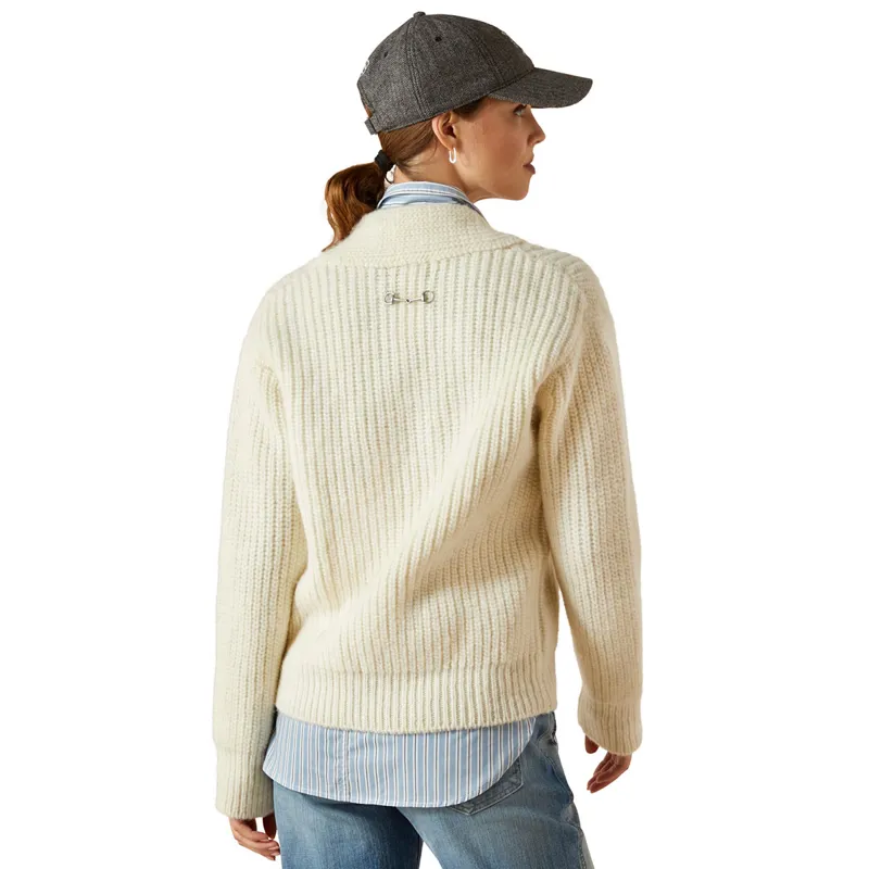 Ariat Country Arley Womens Sweater - Arctic Wolf-1