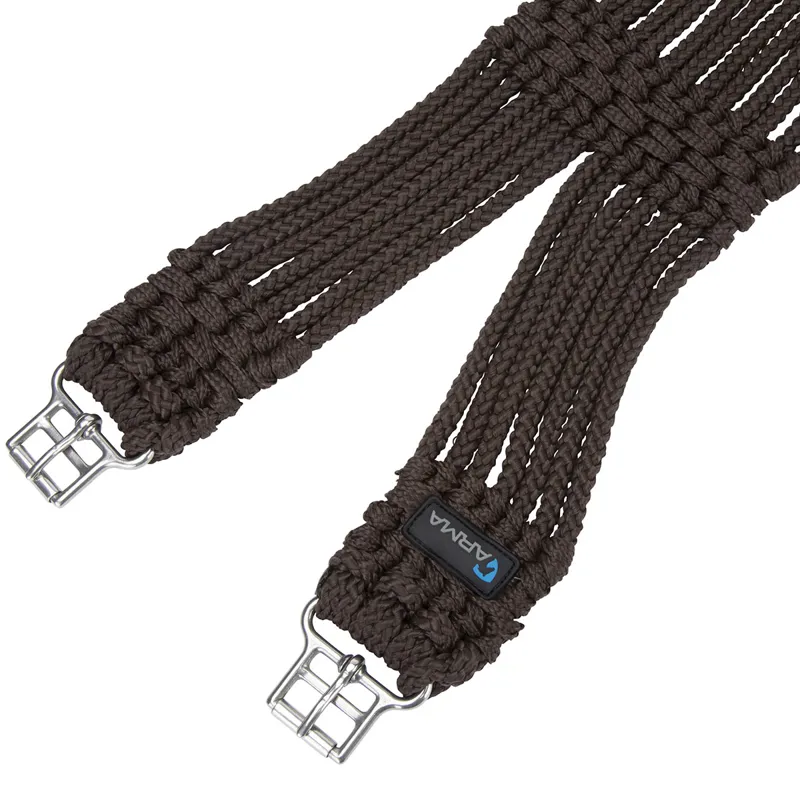 ARMA Braided Cord Girth - Brown-2