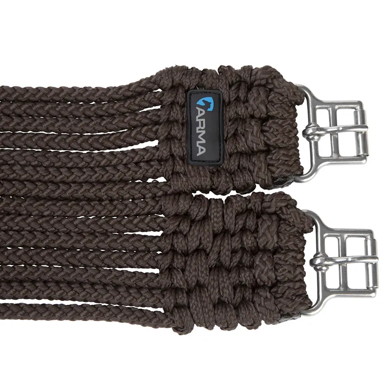 ARMA Braided Cord Girth - Brown-4