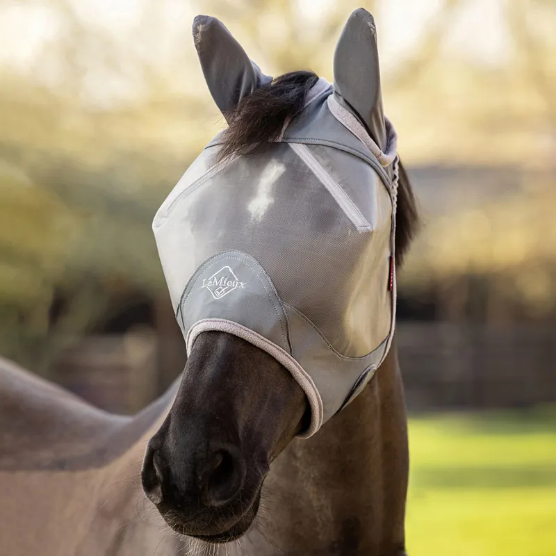 LeMieux ArmourShield Pro Half Fly Mask - Grey