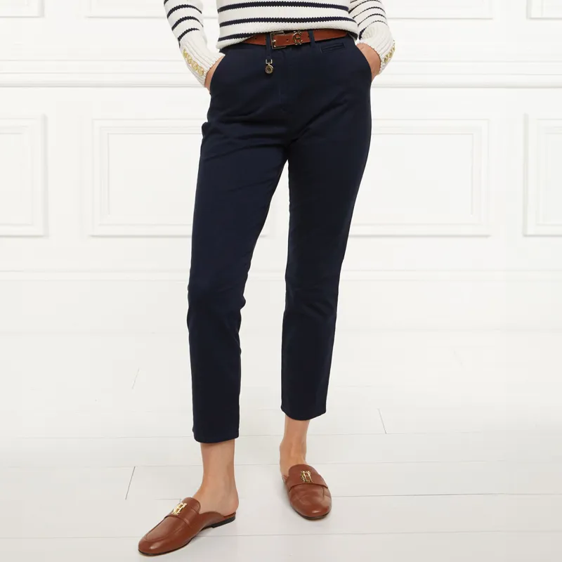 Holland Cooper Arnesby Chino Womens Trousers - Ink Navy