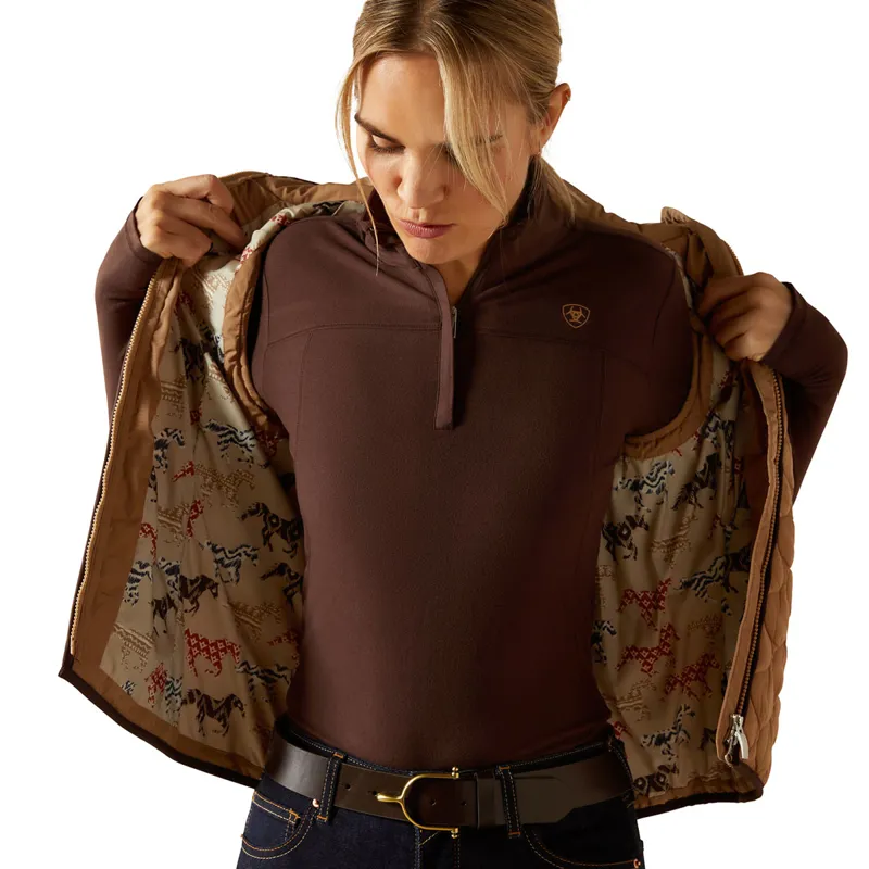 Ariat Ashley 2.0 Womens Insulated Gilet - Tigers Eye-1