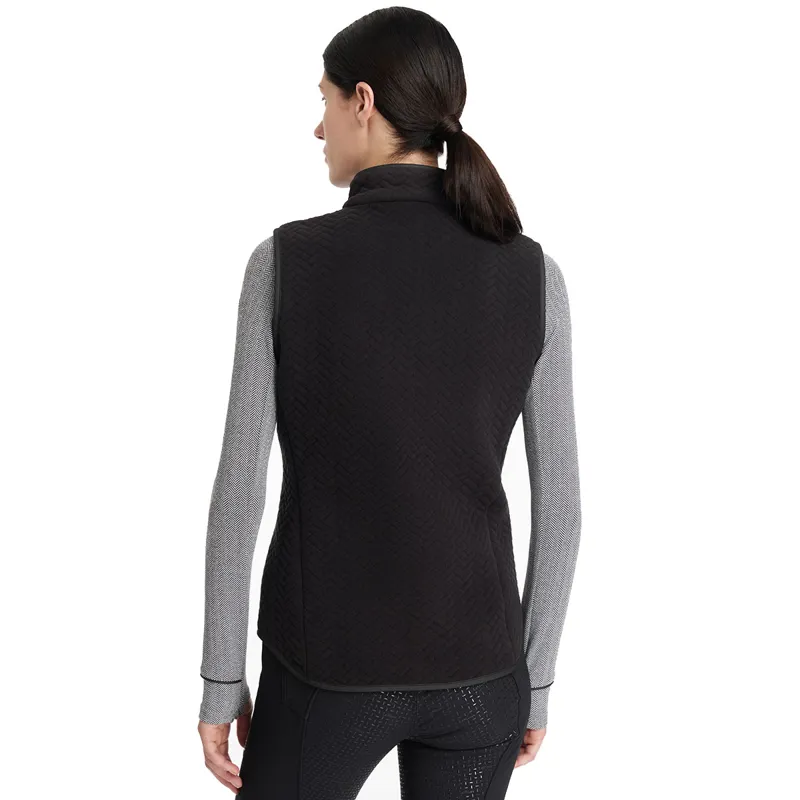 LeMieux Aspen Herringbone Womens Fleece Gilet - Black-8