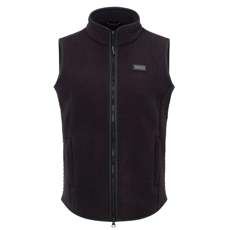 LeMieux Aspen Herringbone Womens Fleece Gilet - Black-5
