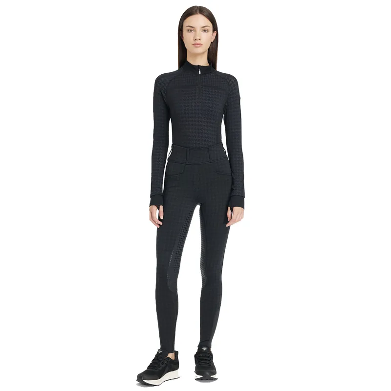 LeMieux Aspen Full Grip Womens Breggings - Houndstooth-5