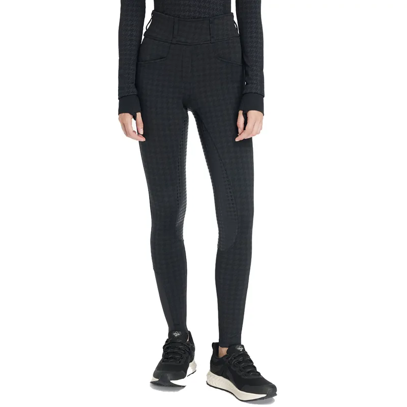 LeMieux Aspen Full Grip Womens Breggings - Houndstooth-1