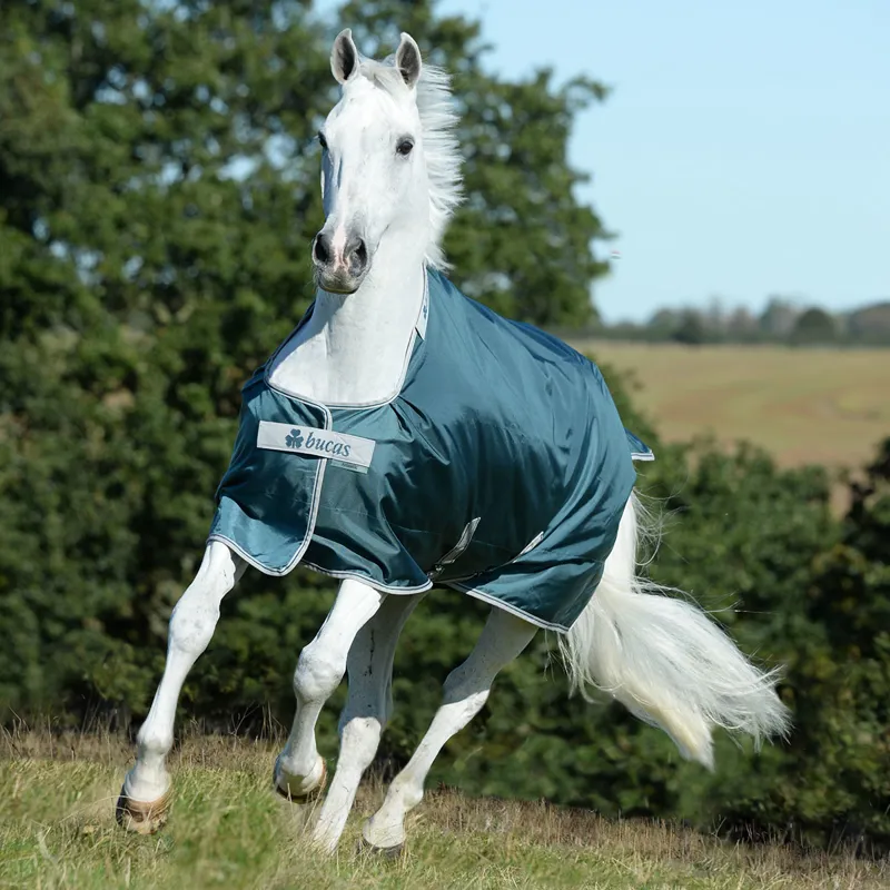 Bucas Atlantic 50g Standard Neck Turnout Rug - Atlantic Green-8