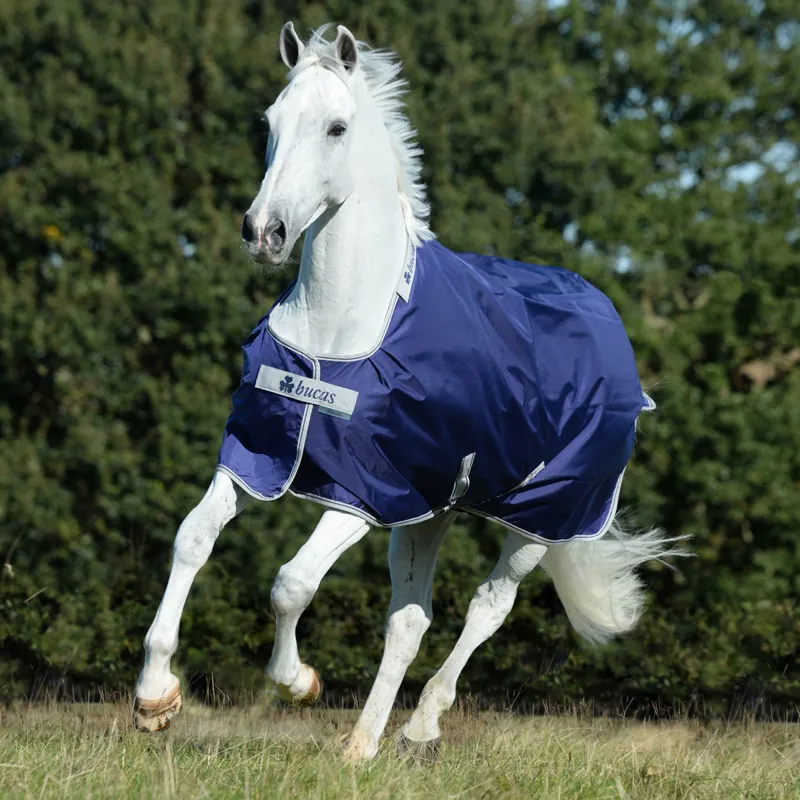 Bucas Atlantic 200g Standard Neck Turnout Rug - Navy/Silver