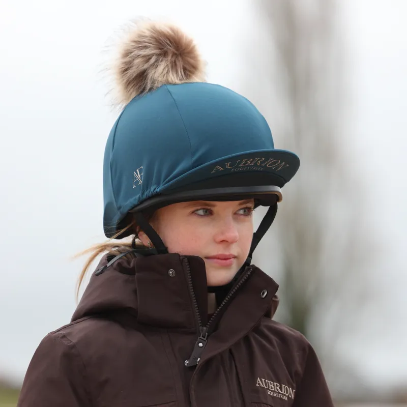 Aubrion Equestrian Hat Silk - Estate Blue-6