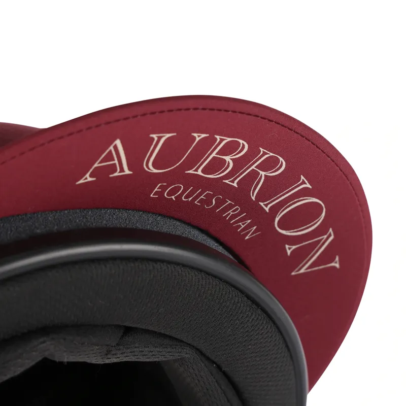 Aubrion Equestrian Hat Silk - Port-3
