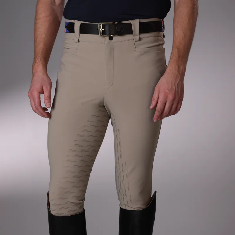 Aubrion Optima MX Mens Full Grip Breeches - Beige-5