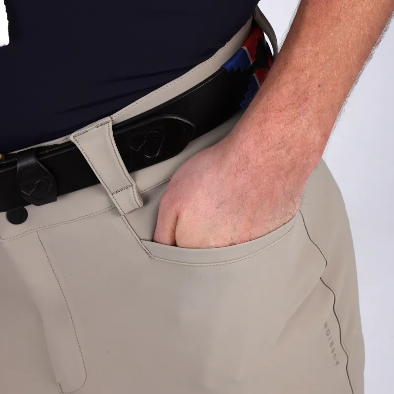 Aubrion Optima MX Mens Full Grip Breeches - Beige-7