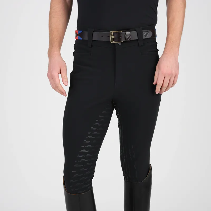 Aubrion Optima MX Mens Full Grip Breeches - Black-4