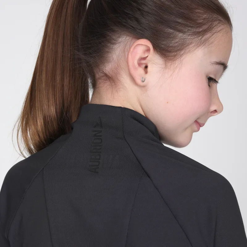 Aubrion React Young Rider Winter Base Layer - Charcoal-5