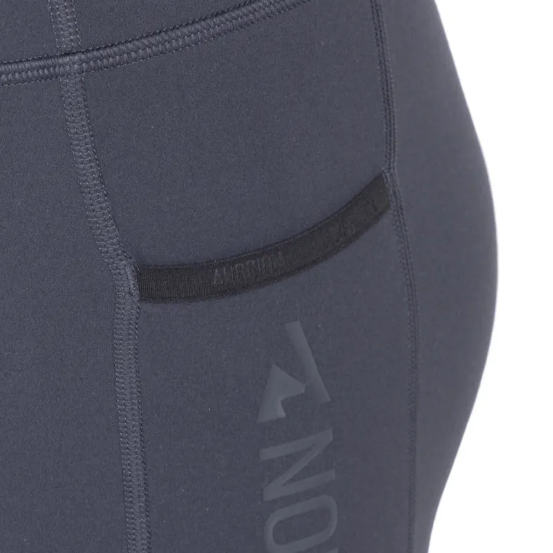Aubrion React Young Rider Winter Knee Grip Riding Tights - Charcoal-6