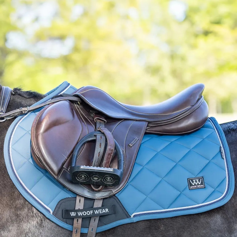 Woof Wear Vision Aura Close Contact Saddlecloth - Petrol Blue-6