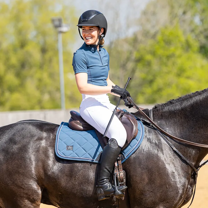 Woof Wear Vision Aura Close Contact Saddlecloth - Petrol Blue-2