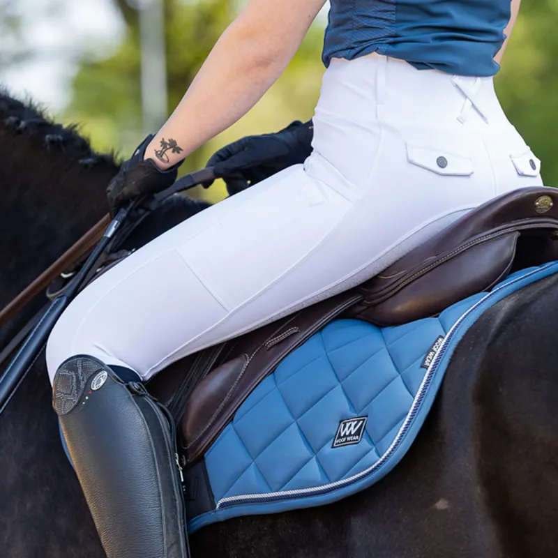 Woof Wear Vision Aura Close Contact Saddlecloth - Petrol Blue-4