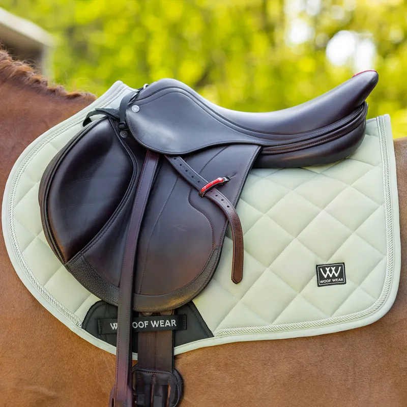 Woof Wear Vision Aura Close Contact Saddlecloth - Sage Green-2