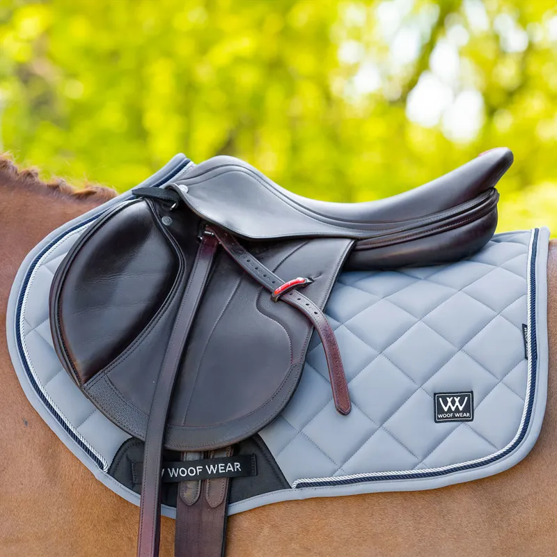 Woof Wear Vision Aura Close Contact Saddlecloth - Steel Blue-2