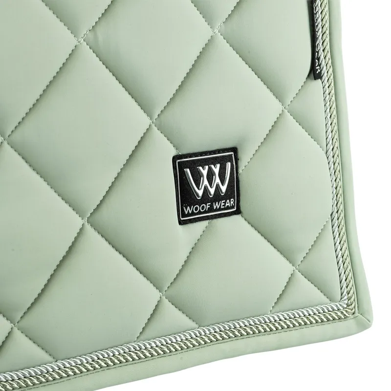 Woof Wear Vision Aura Dressage Saddlecloth - Sage Green-3
