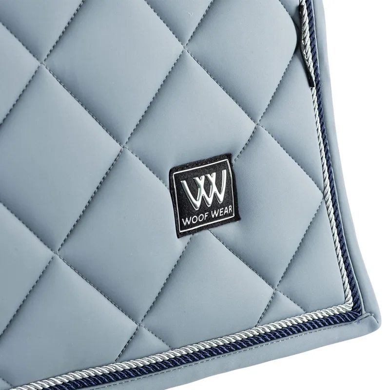 Woof Wear Vision Aura Dressage Saddlecloth - Steel Blue-3