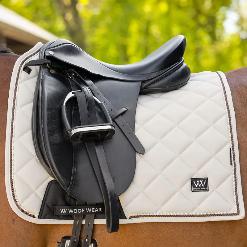 Woof Wear Vision Aura Dressage Saddlecloth - Stone-2