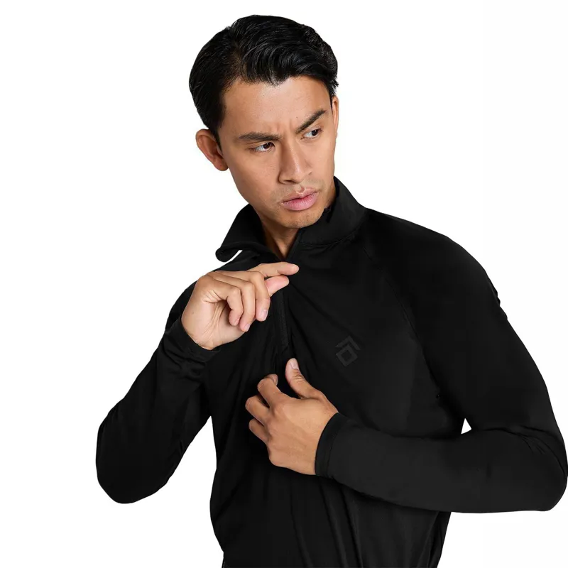 Aztec Diamond Core Junior Boys 1/4 Zip Base Layer - Black-6