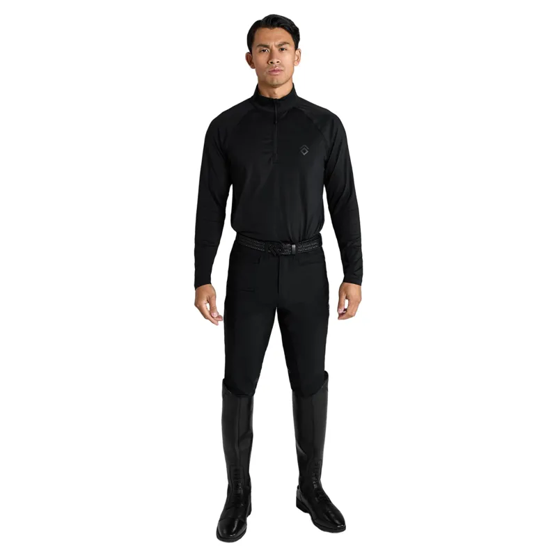 Aztec Diamond Core Mens 1/4 Zip Base Layer - Black-4