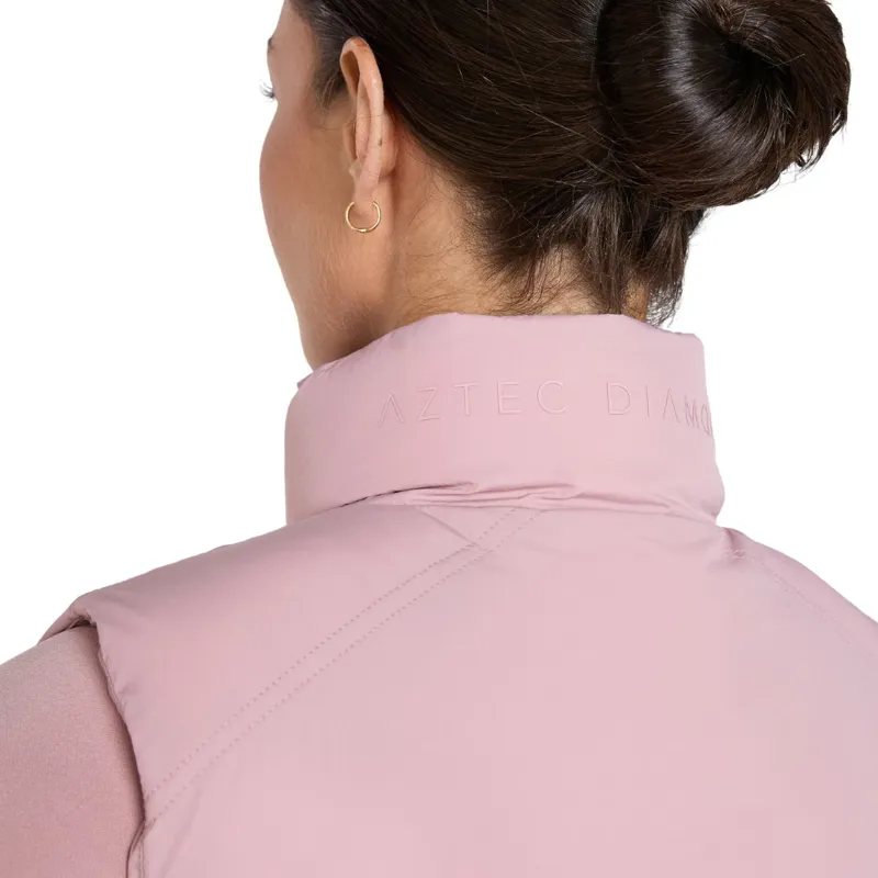 Aztec Diamond Core Womens Mid-Layer Gilet - Pink-2