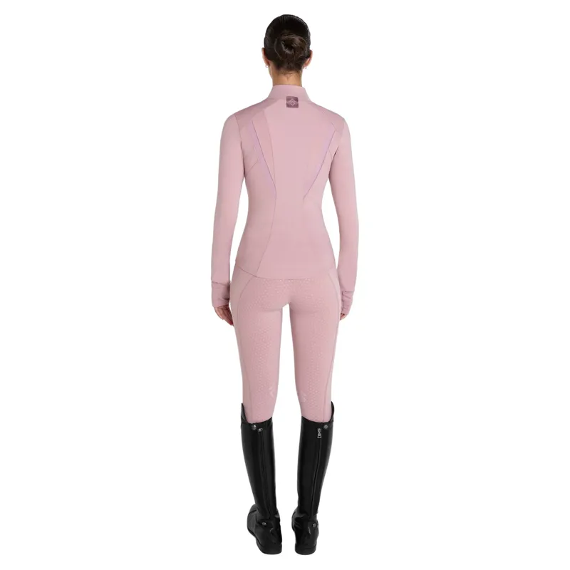 Aztec Diamond Fitted Womens Jacket  - Pink-2