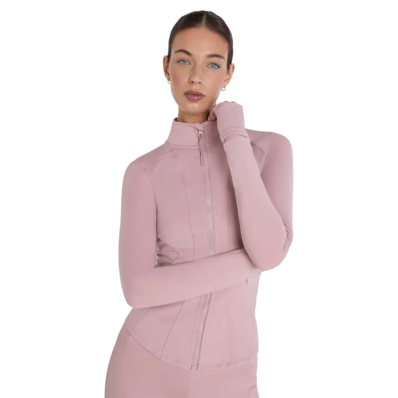 Aztec Diamond Fitted Womens Jacket  - Pink