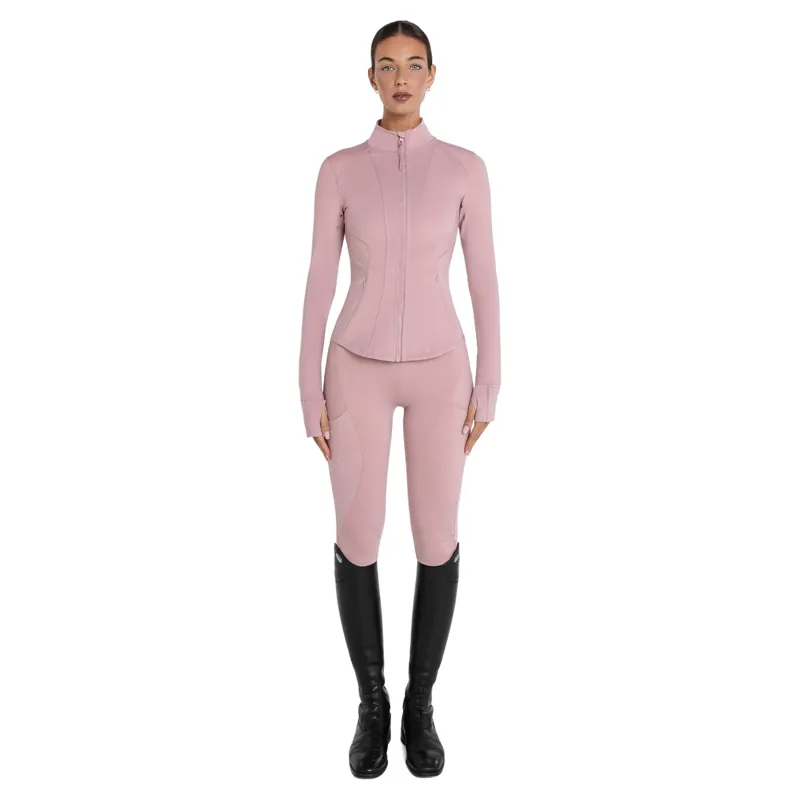 Aztec Diamond Fitted Womens Jacket  - Pink-1