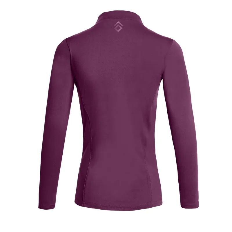 Aztec Diamond Young Rider Long Sleeve Junior Base Layer - Plum Pre-Order-6