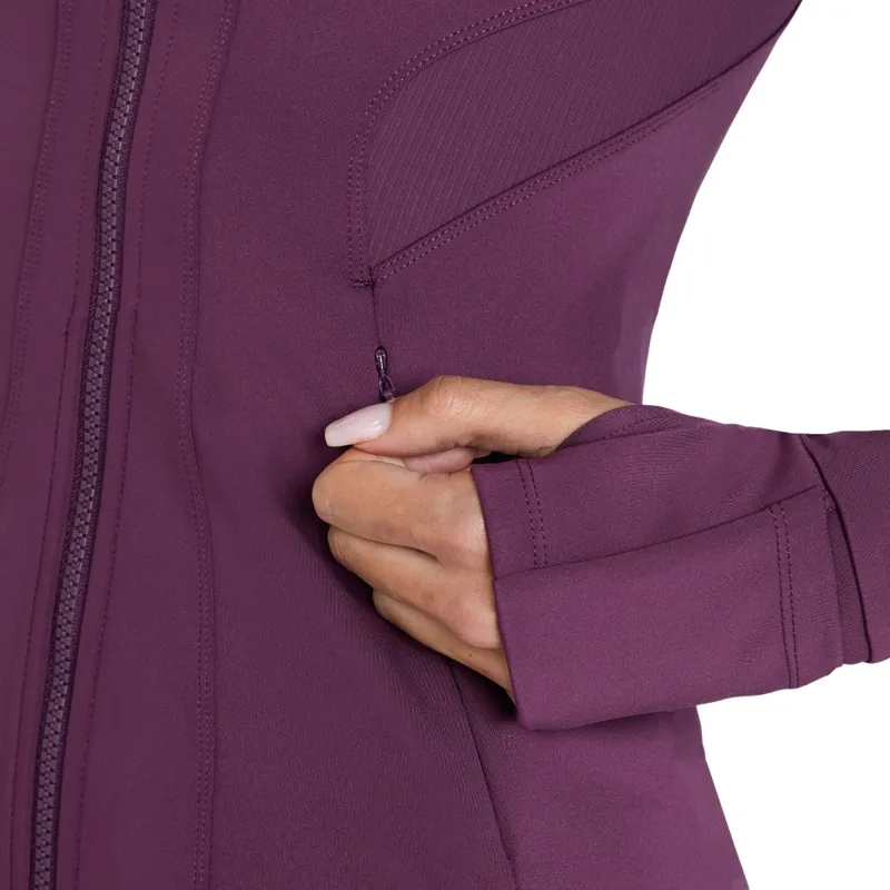 Aztec Diamond Fitted Womens Jacket - Plum Pre-Order-8