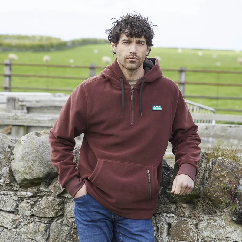 Ridgeline Ballistic Mens Hoodie - Oxblood