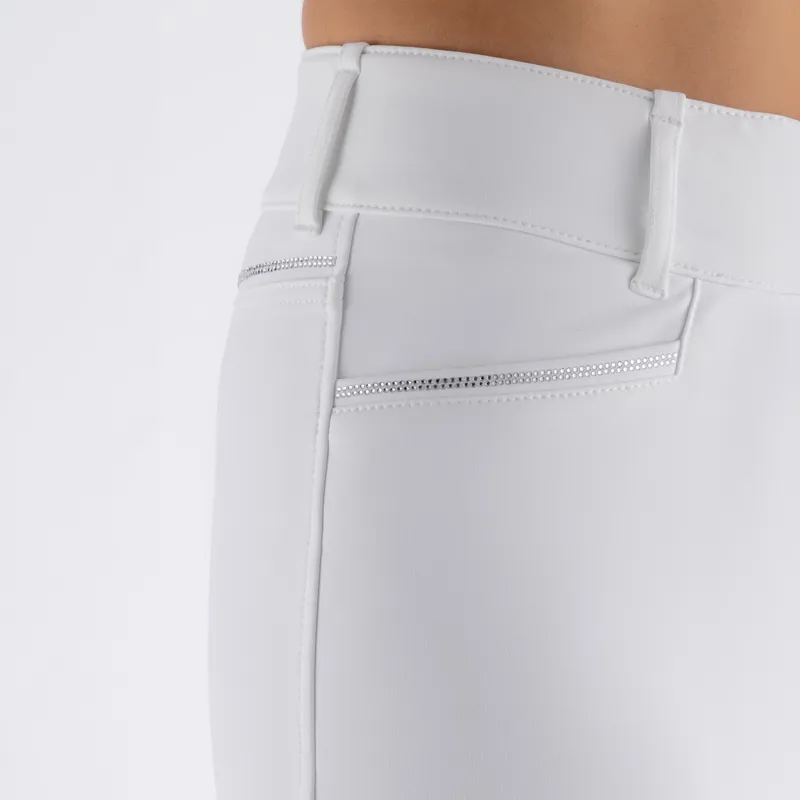 Equiline Eqglimpfh Full Grip Womens Competition Breeches - White Pre-Order-2