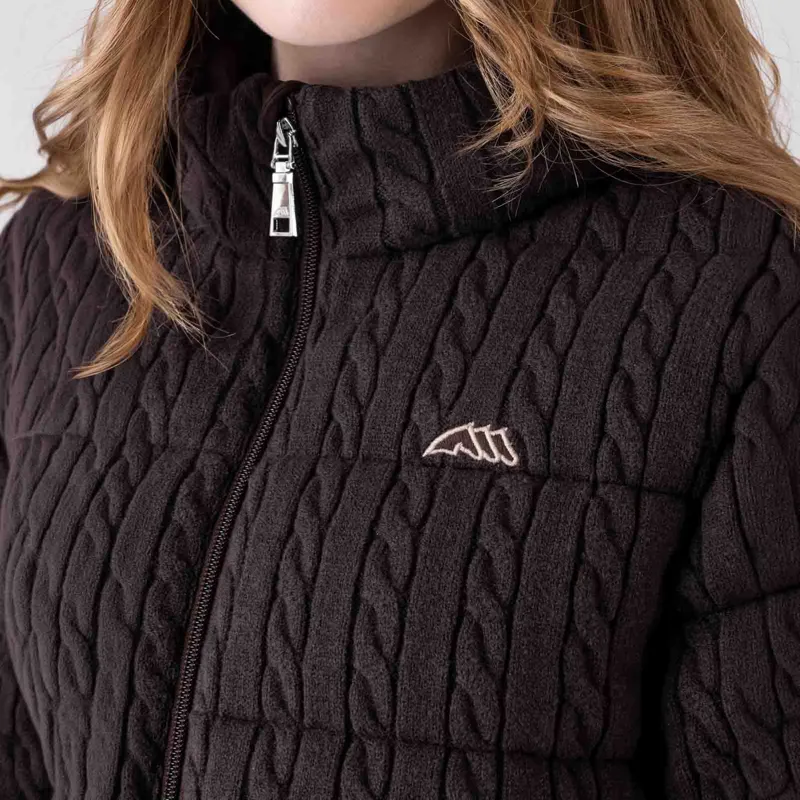 Equiline Eqclana Womens Quilted Wool Jacket - Coffee Bean Pre-Order-2